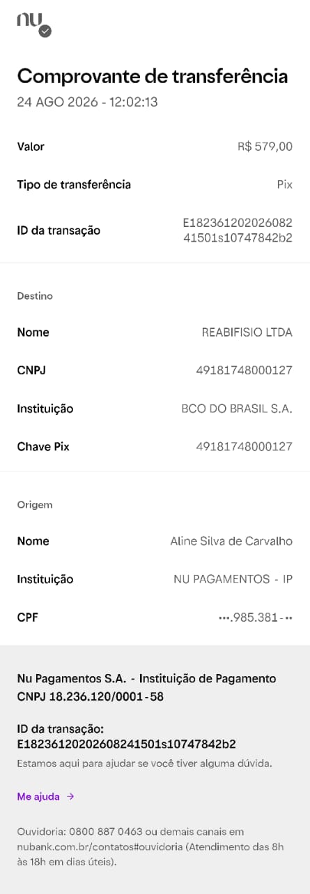 Comprovante PIX