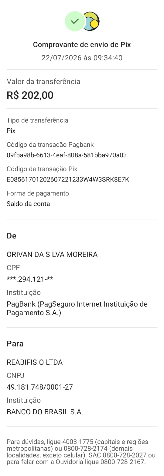 Comprovante PIX
