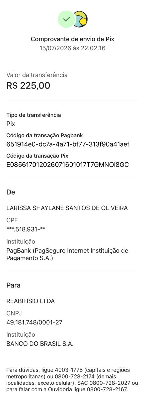 Comprovante PIX
