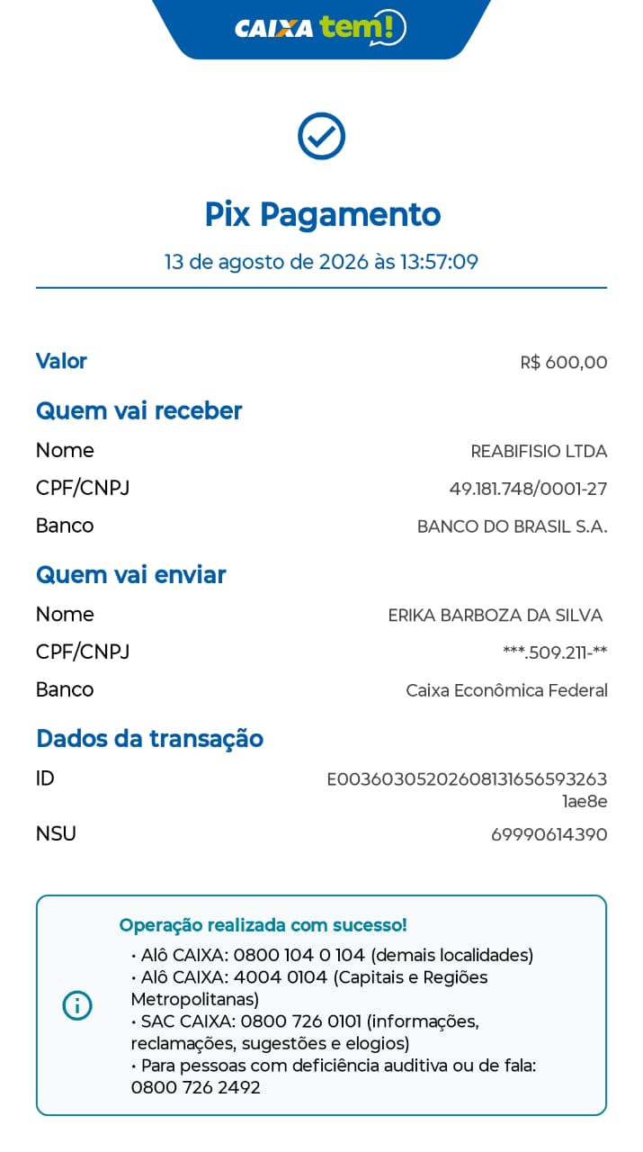 Comprovante PIX