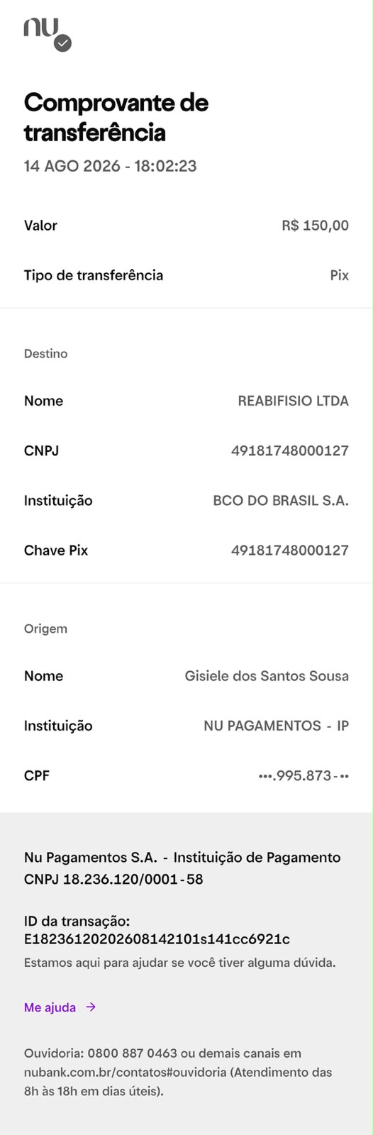 Comprovante PIX