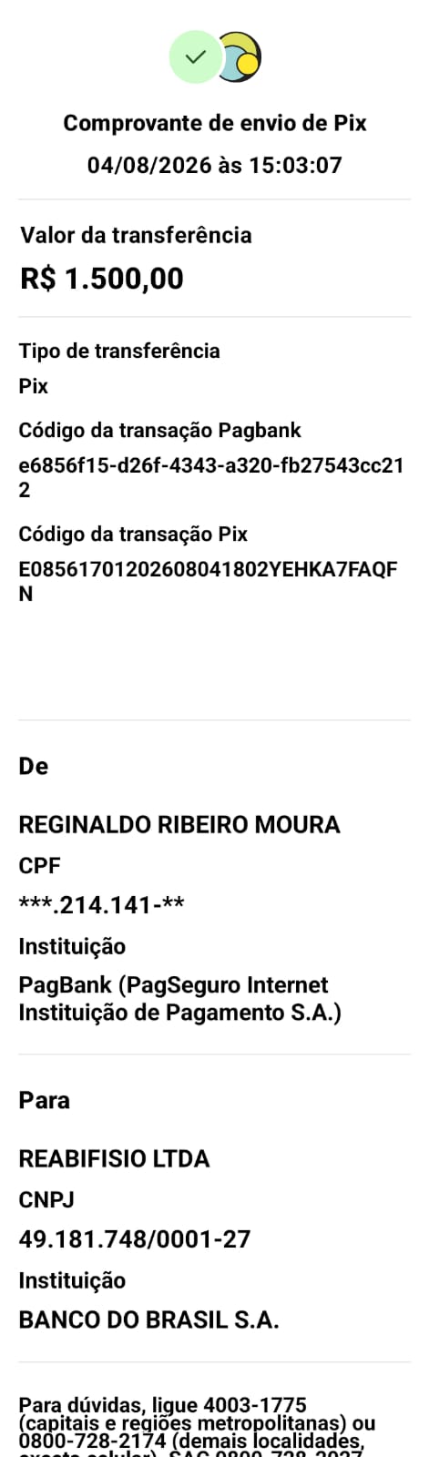 Comprovante PIX