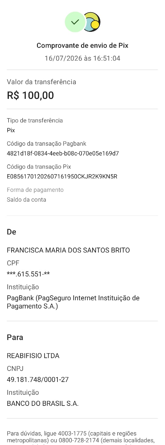 Comprovante PIX