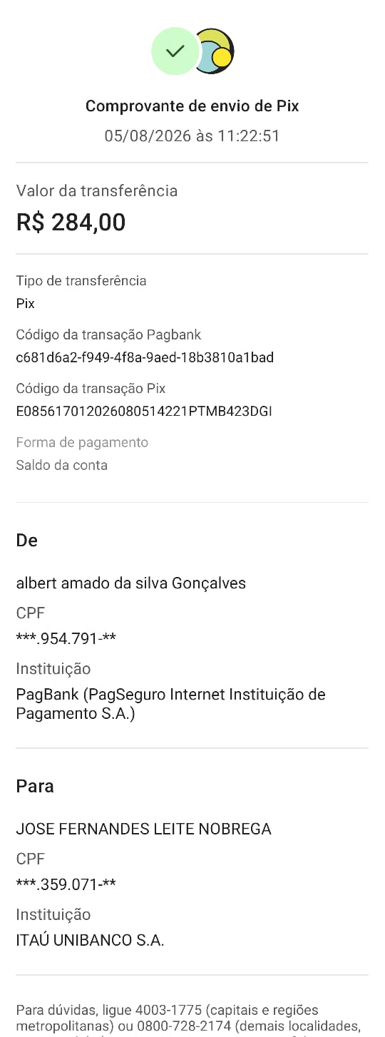 Comprovante PIX
