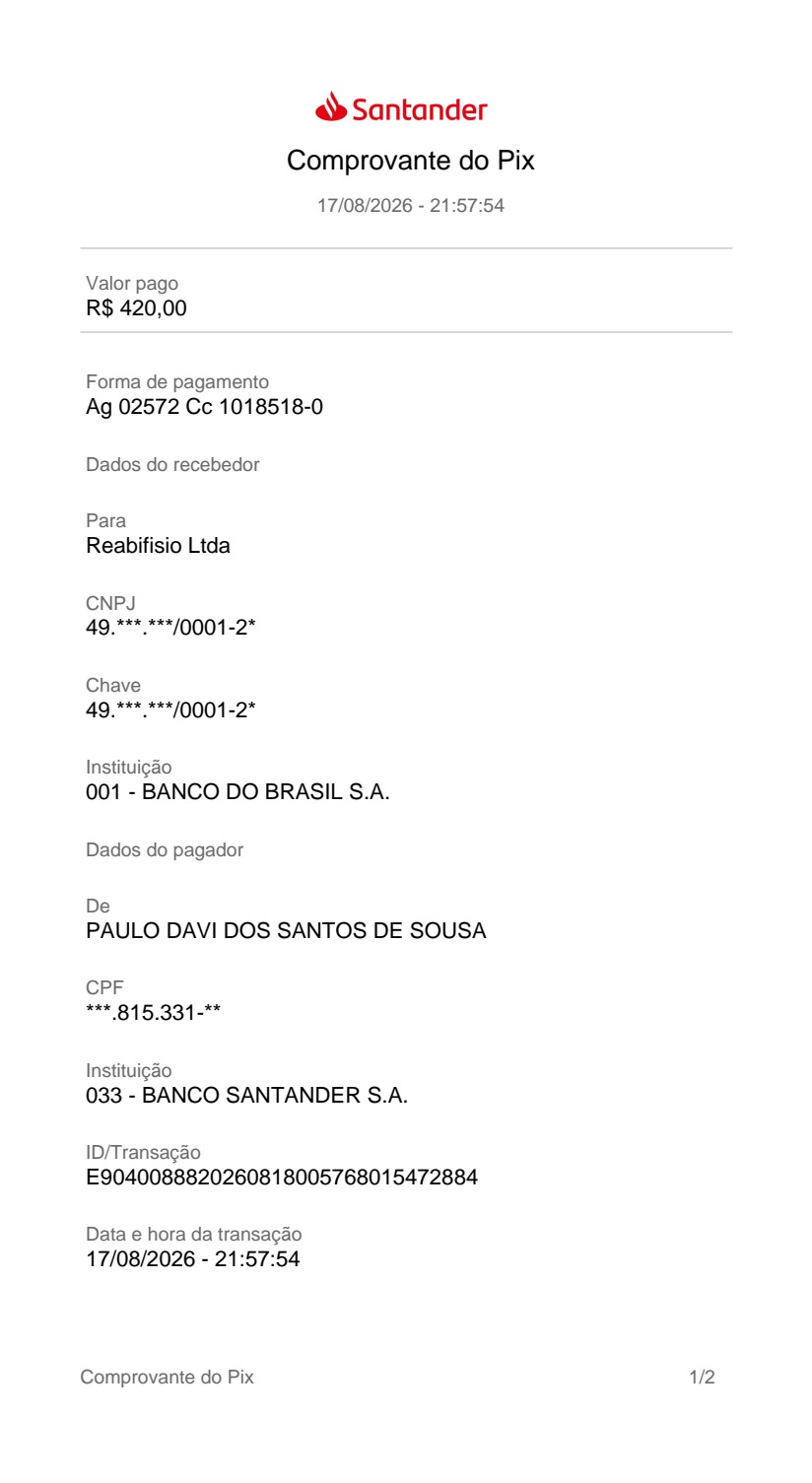 Comprovante PIX