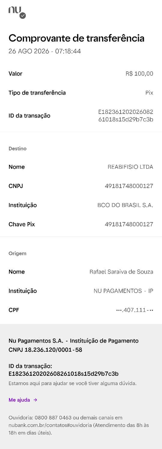 Comprovante PIX
