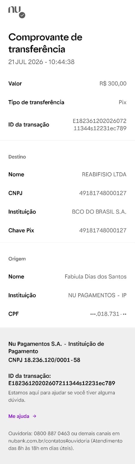 Comprovante PIX