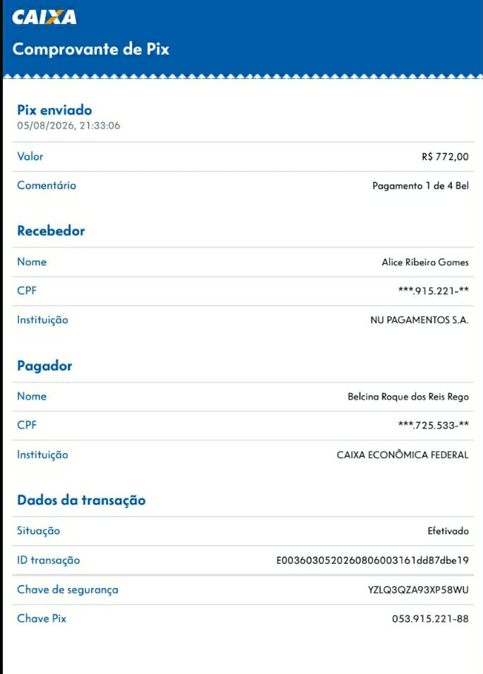Comprovante PIX