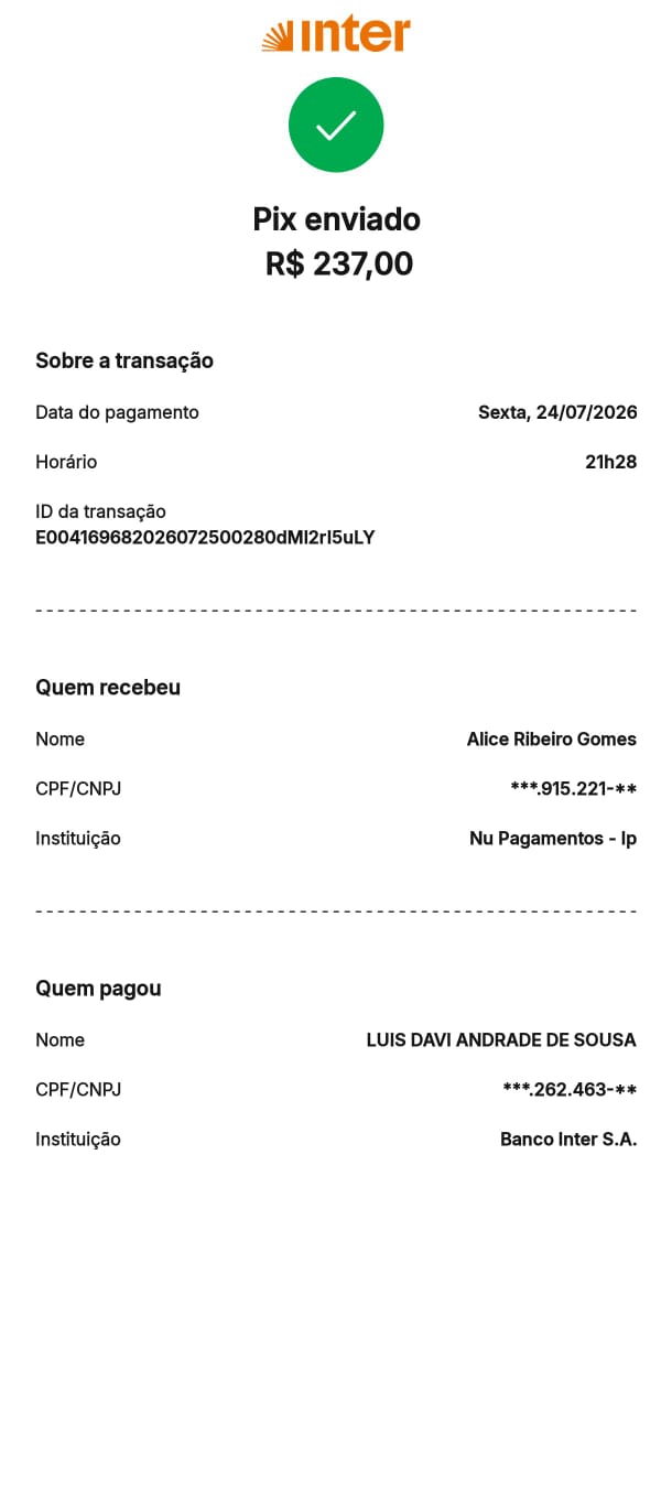 Comprovante PIX