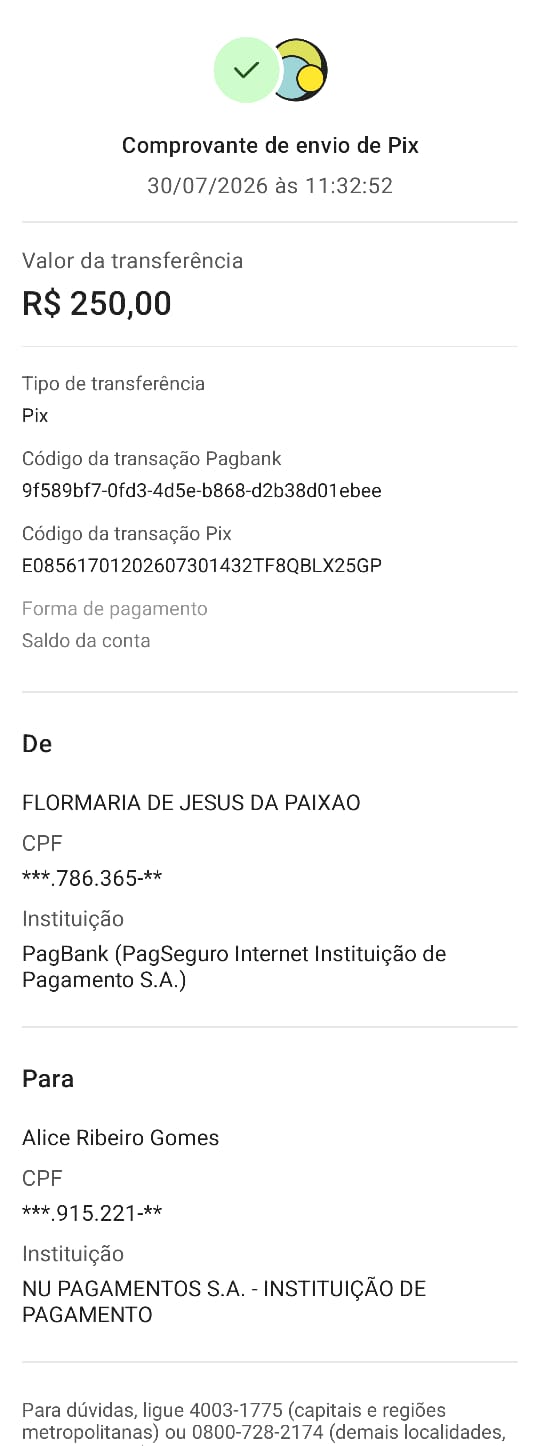 Comprovante PIX