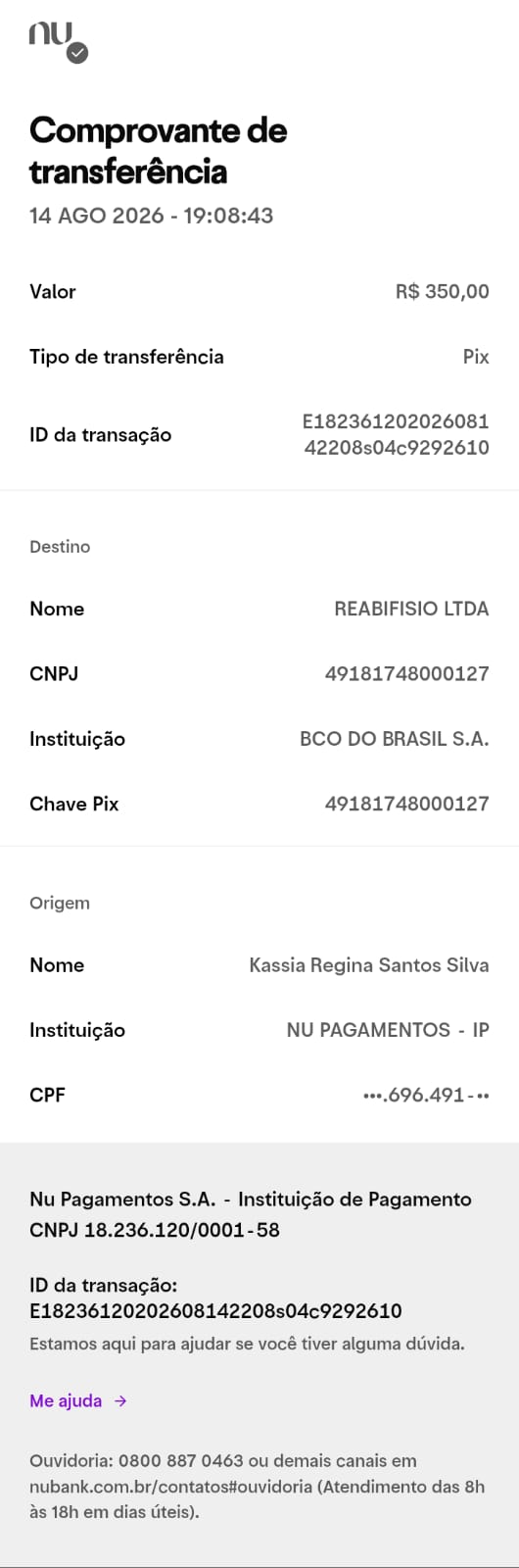 Comprovante PIX
