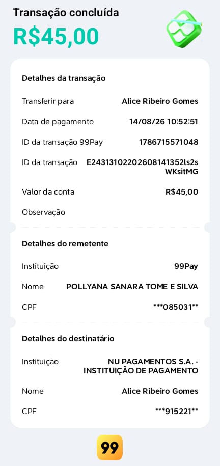 Comprovante PIX
