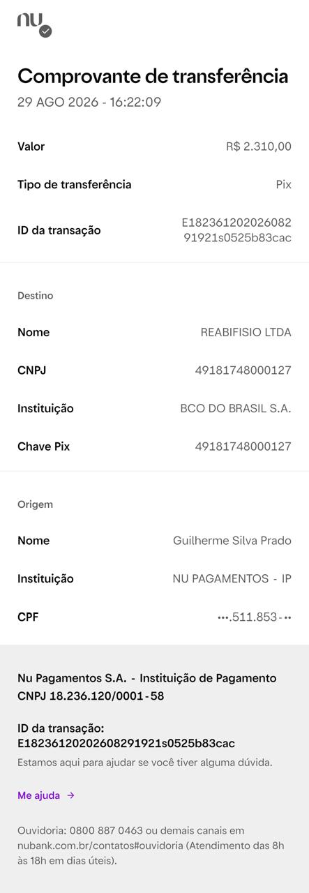 Comprovante PIX