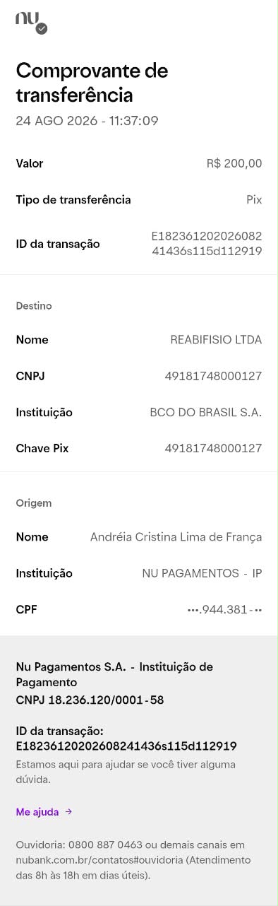 Comprovante PIX