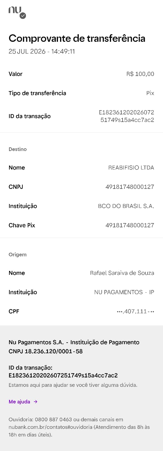Comprovante PIX