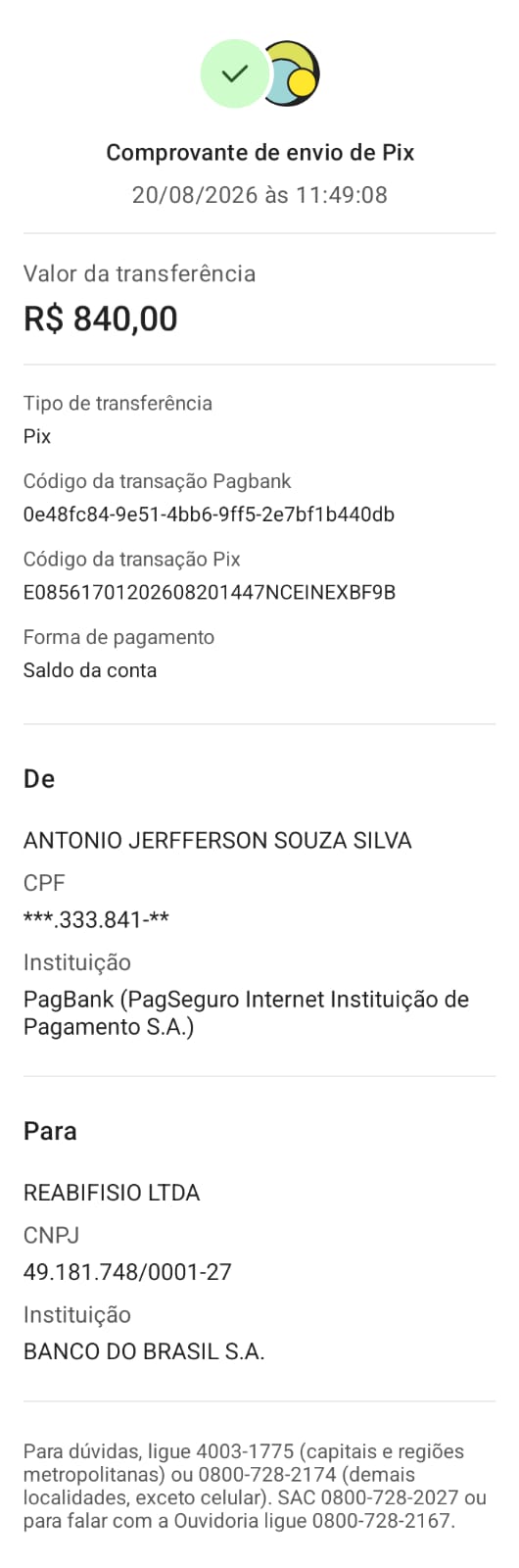 Comprovante PIX