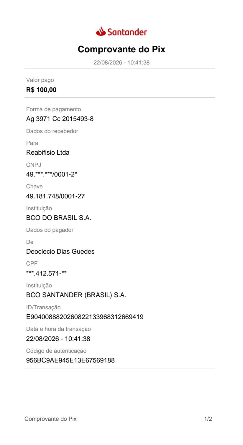 Comprovante PIX
