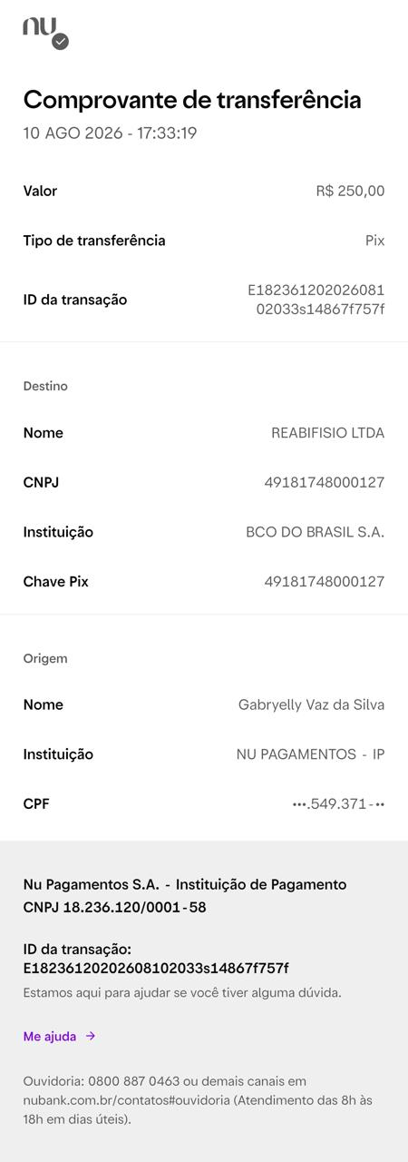 Comprovante PIX