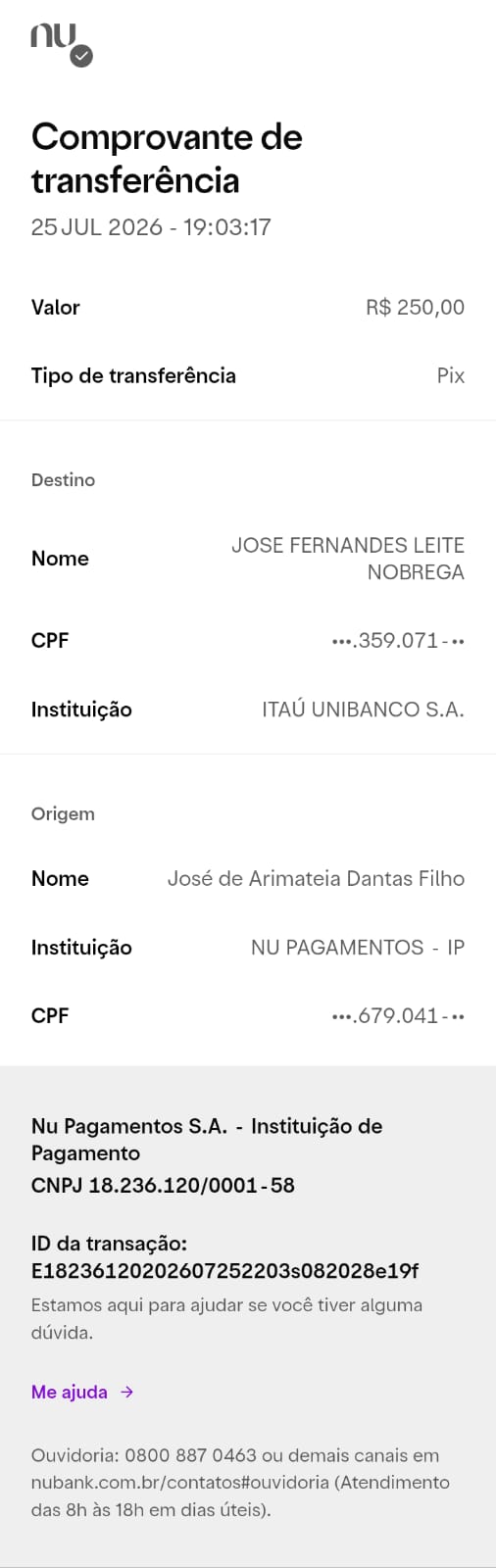 Comprovante PIX