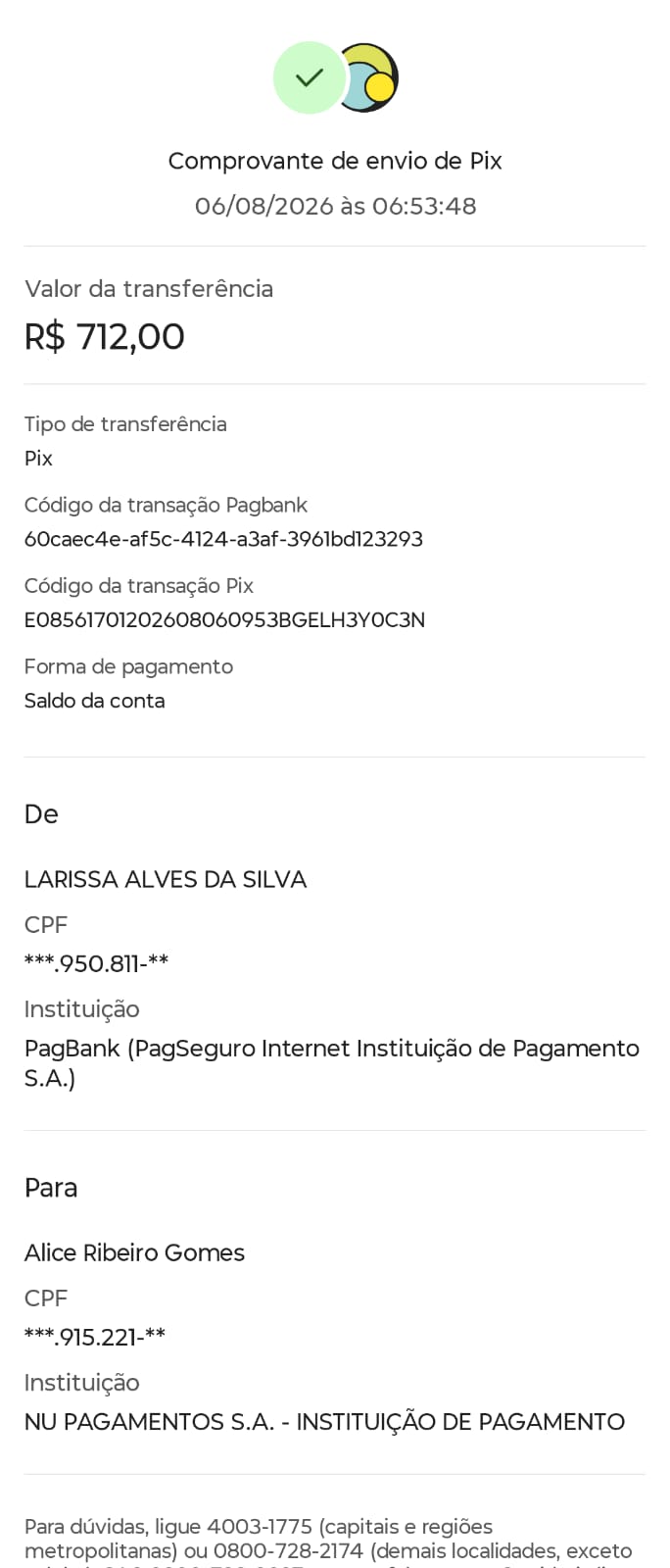 Comprovante PIX
