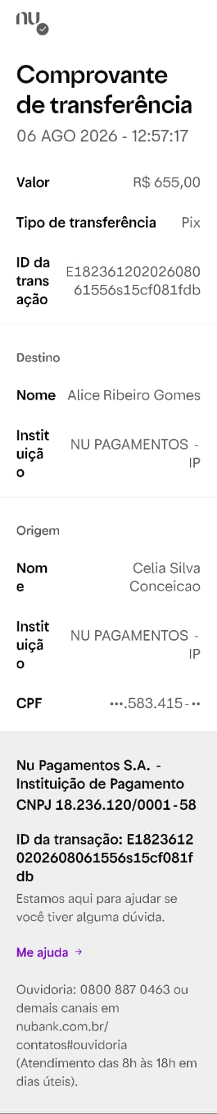 Comprovante PIX