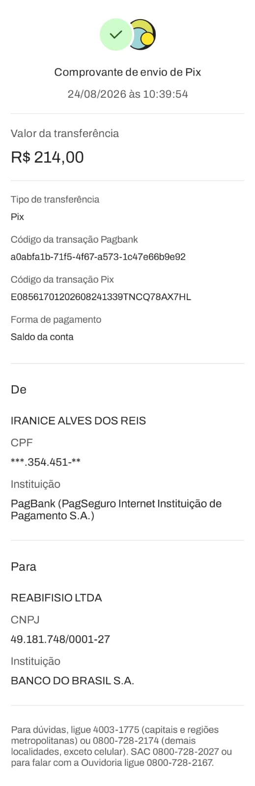 Comprovante PIX