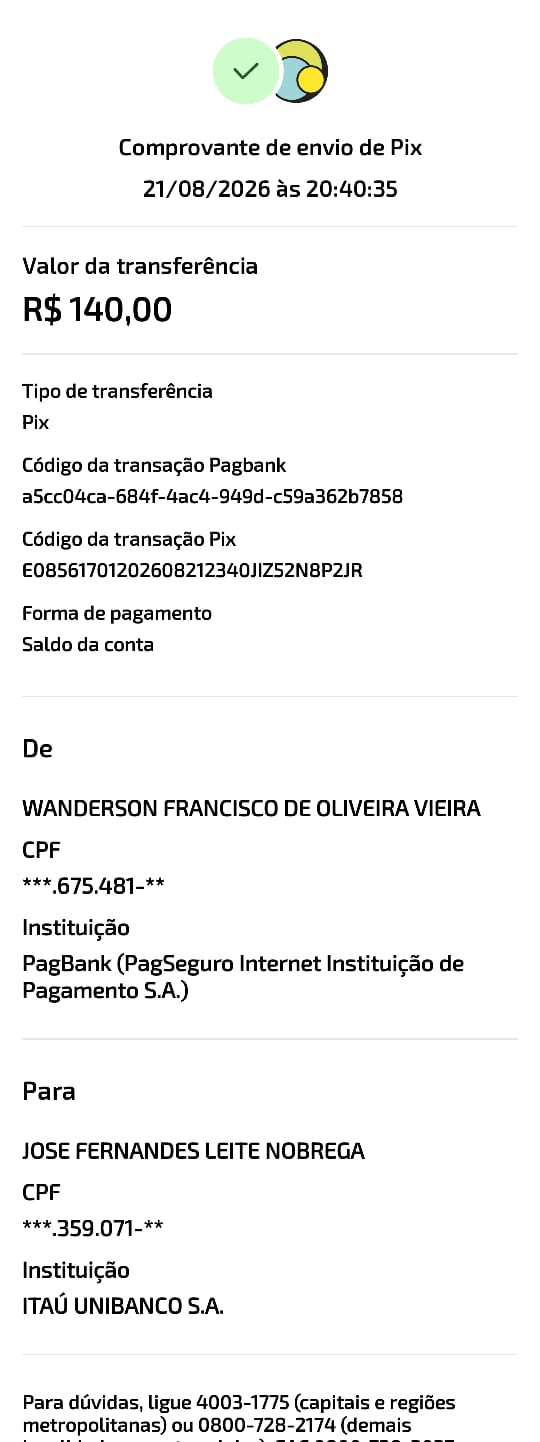 Comprovante PIX