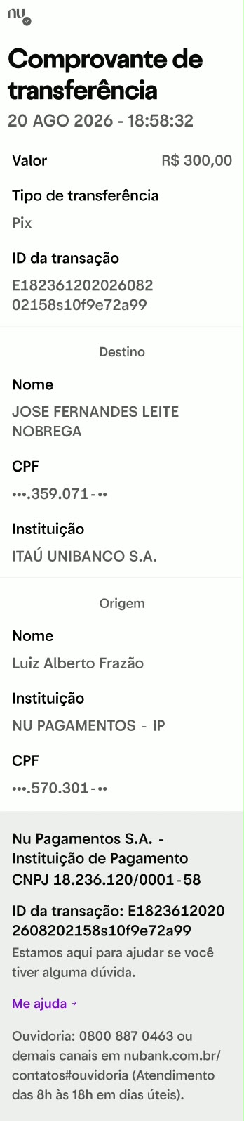 Comprovante PIX