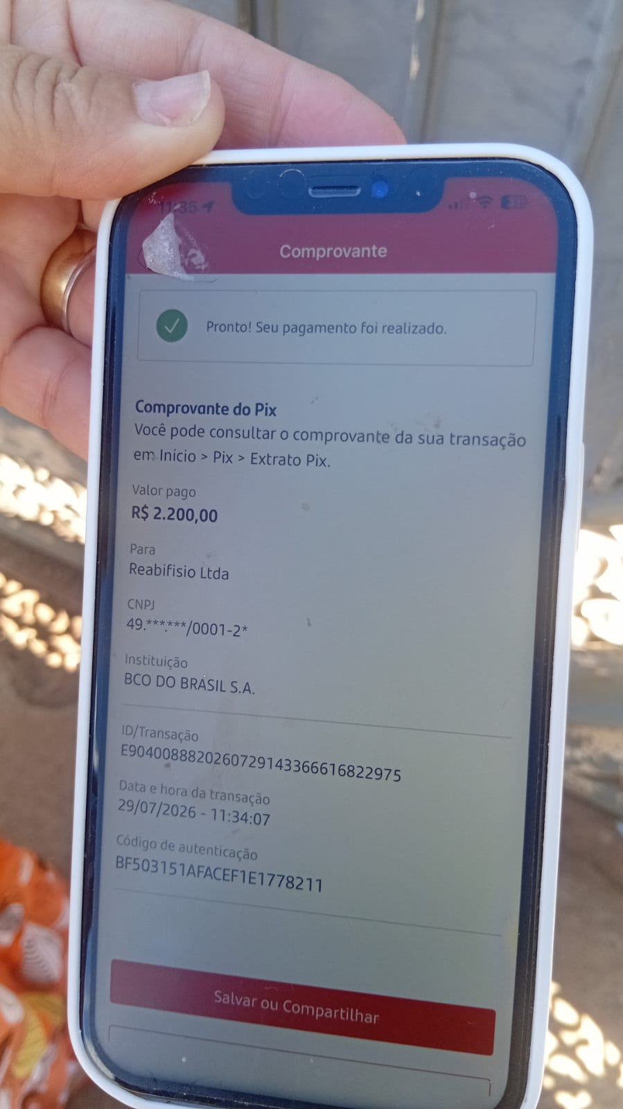 Comprovante PIX