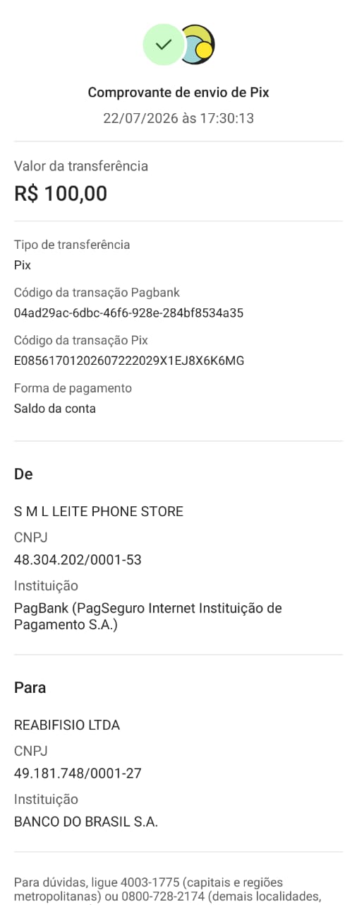 Comprovante PIX