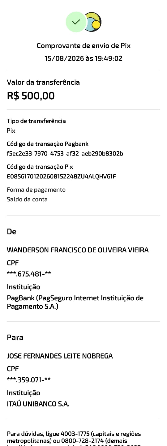 Comprovante PIX