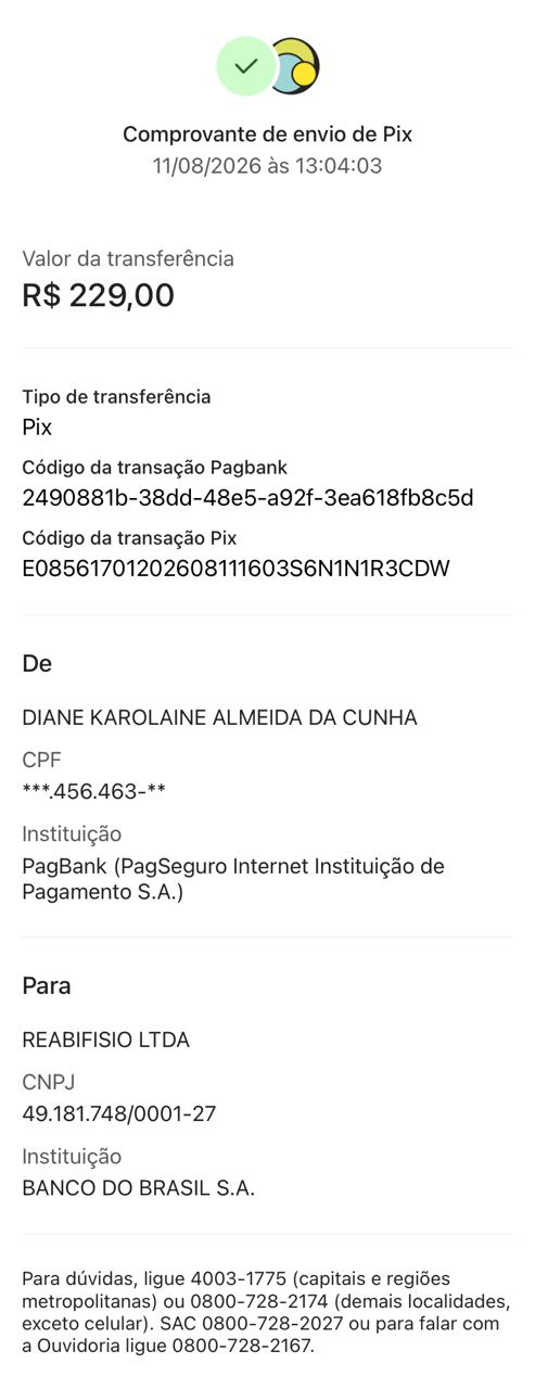 Comprovante PIX