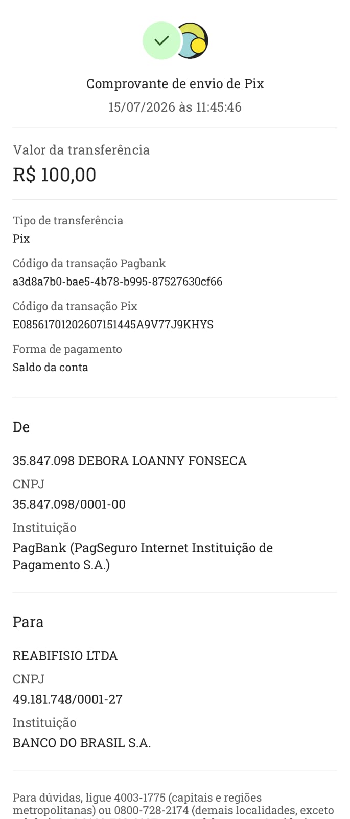 Comprovante PIX