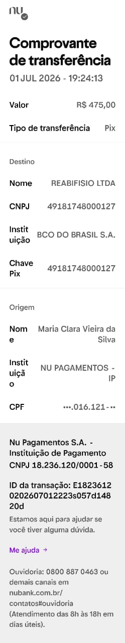 Comprovante PIX