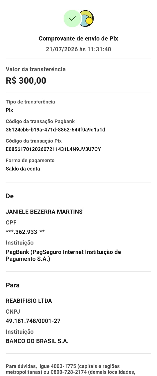 Comprovante PIX