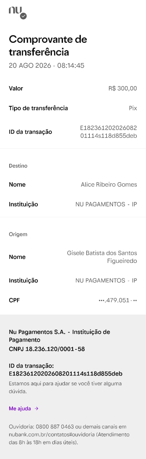Comprovante PIX