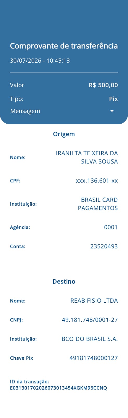 Comprovante PIX
