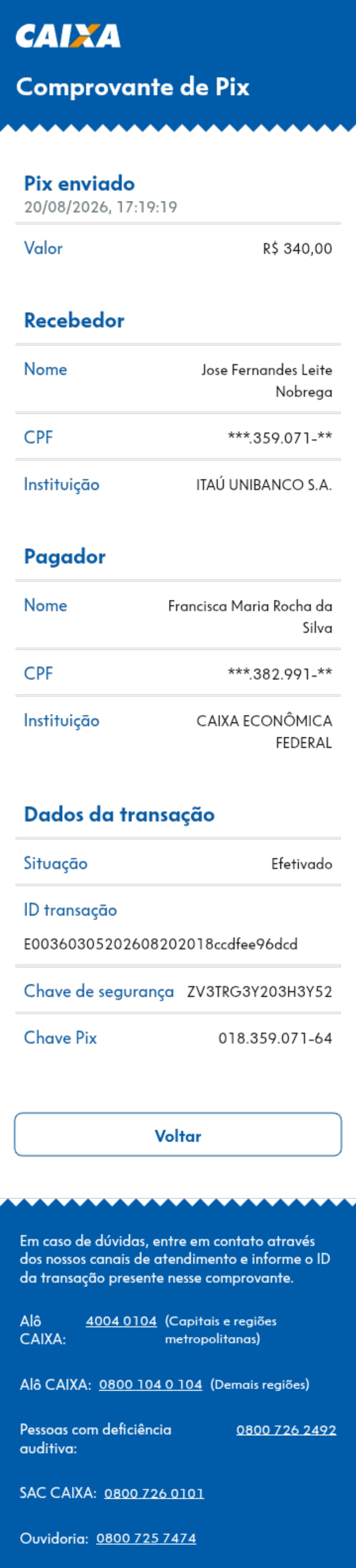 Comprovante PIX