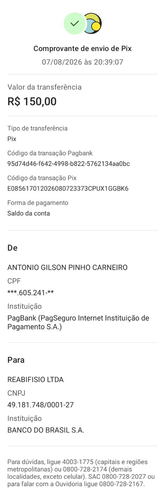 Comprovante PIX