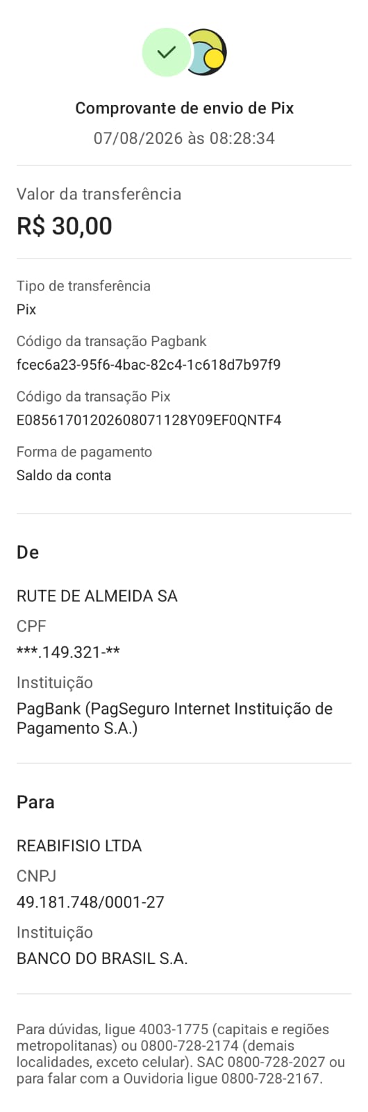 Comprovante PIX