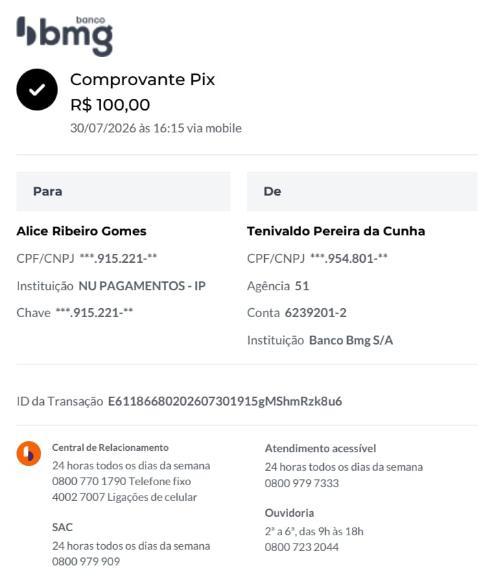 Comprovante PIX