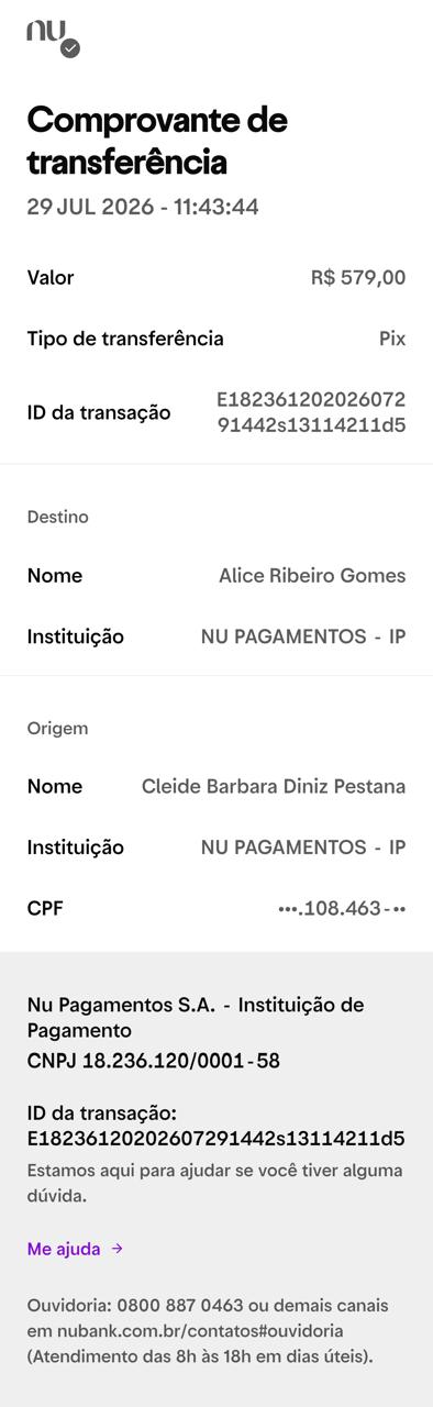 Comprovante PIX